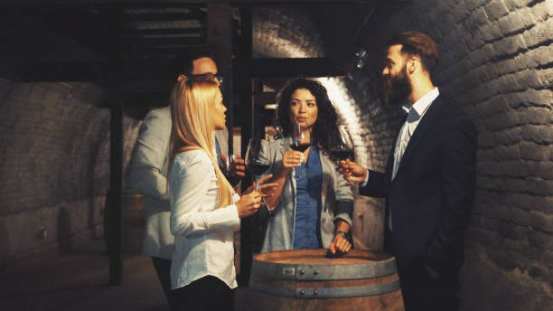 istock Friends tasting wine together 1134361311