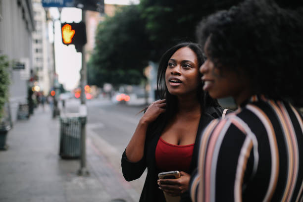 istock Two young female friends in downtown LA 1134362418