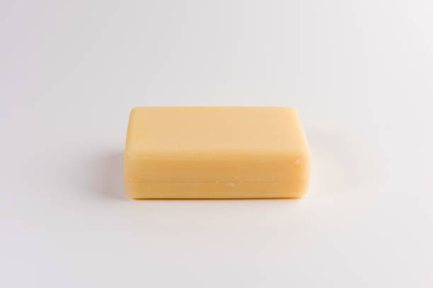 istock piece of beige soap isolated on a white background 1134363008