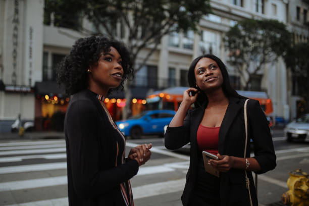 istock Two young female friends in downtown LA 1134363244