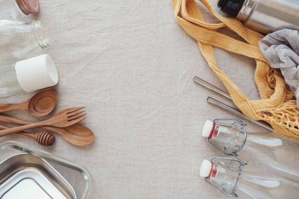 istock Reusable, plastic free,  eco living and Zero waste concept 1134364383