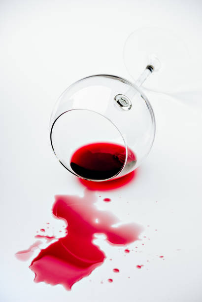 istock Spilled red wine. Bordeaux, merlot, cabernet 1134364406