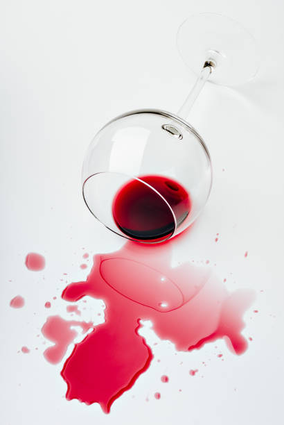 istock Spilled red wine. Bordeaux, merlot, cabernet 1134364917