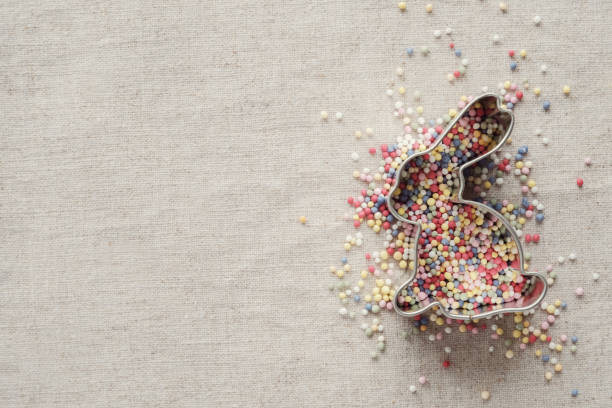 istock Easter bunny with sprinkles for kids background 1134366743