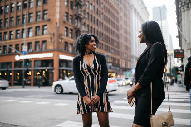 istock Two young female friends in downtown LA 1134367686