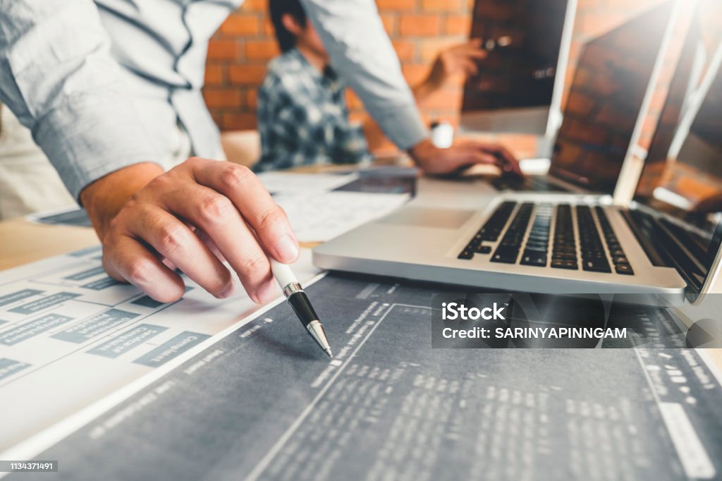 Developing Programmer Team Development Website Design And Coding ...