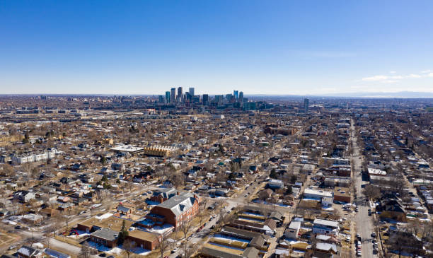 istock Denver CO Downtown Skyline Aerial View 1134374767