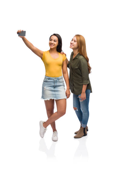 Two young women taking a selfie