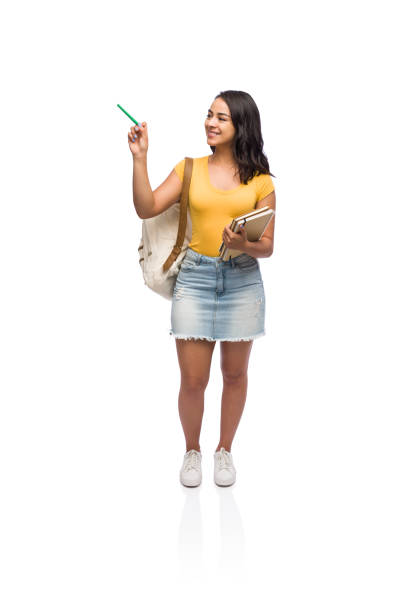 istock College girl pointing with her pen 1134378285