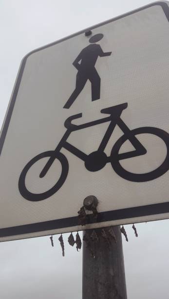 istock Signpost - bike lane 1134380017