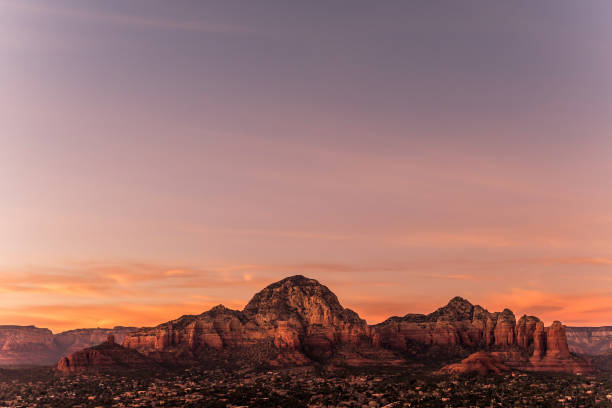 Sedona mountains viewed from Airport Mesa, in Arizona, USA stock photo