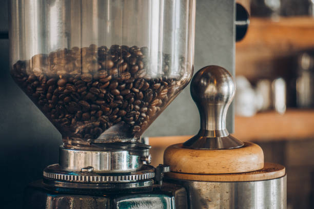 istock Coffee beans in a coffee grinder For coffee makers for customers 1134385344