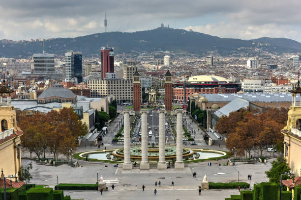 istock National Palace and Placa de Espanya - Barcelona 1134388413