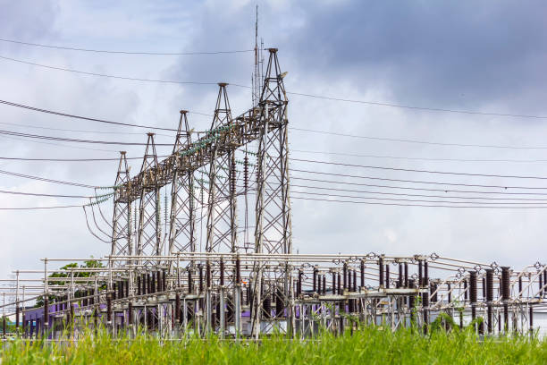 istock high voltage electric power substation with cloudy dark sky background 1134388553
