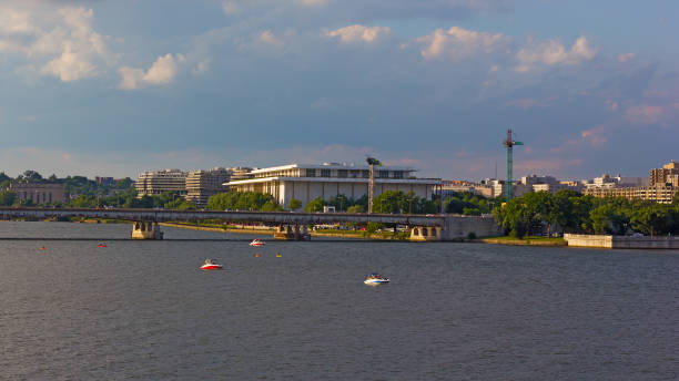 istock Potomac River waterfront panorama of Washington DC, USA. 1134389499