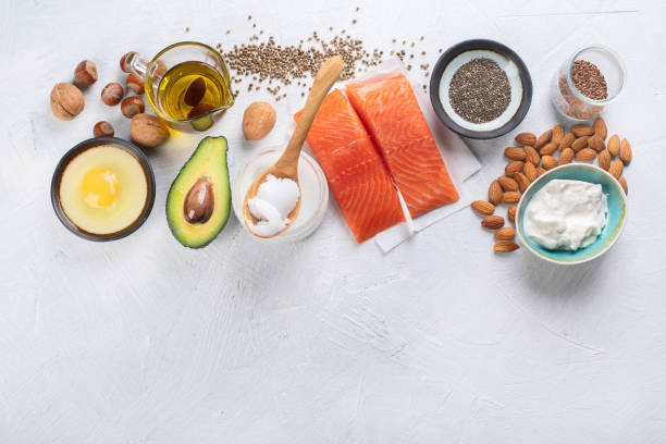 istock Selection of healthy fat sources 1134390315