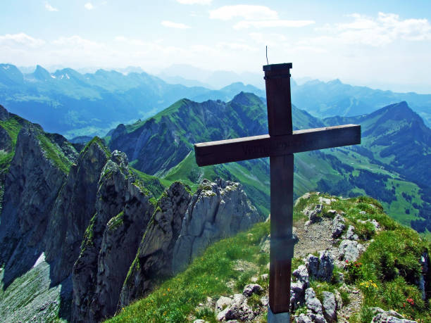 istock Alpine peak Silberplatten in mountain range Alpstein 1134391253