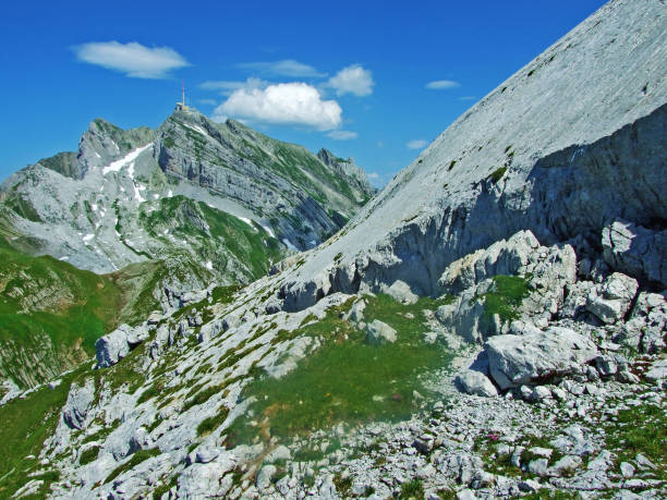istock Alpine peak Silberplatten in mountain range Alpstein 1134391265