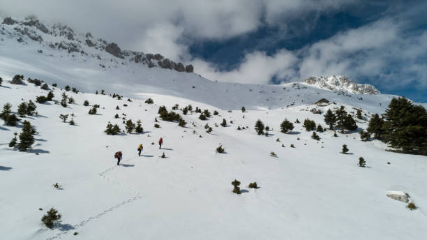 istock professional winter walk and get closer to the summit 1134397802