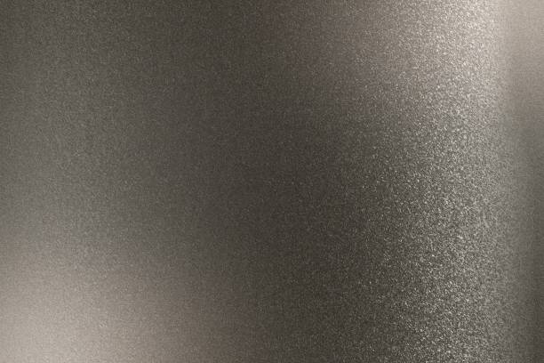 istock Abstract background, refraction on black metallic wall in dark room 1134398801