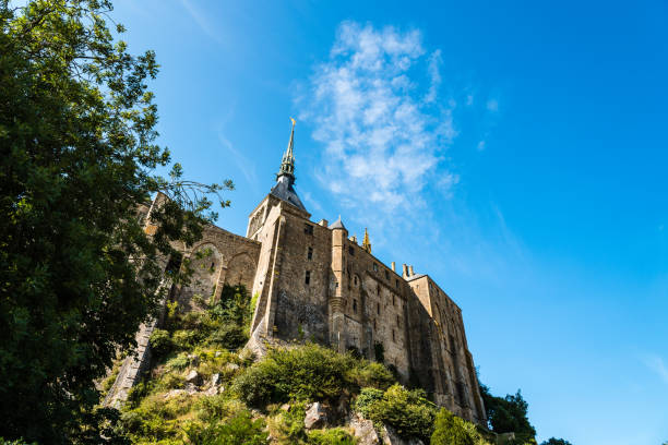 View of Mont Saint-Michel against sky.