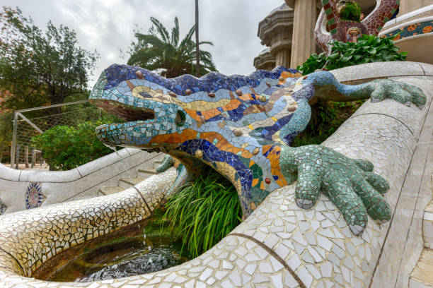istock Park Guell in Barcelona 1134408360