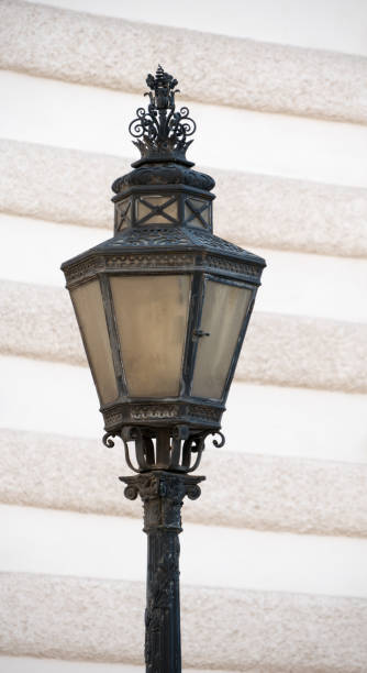 istock Lantern on the background of the wall. 1134409416