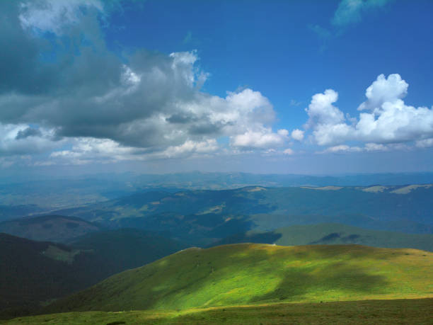 istock Panoramic view of the Carpathian Mountains. 1134409443