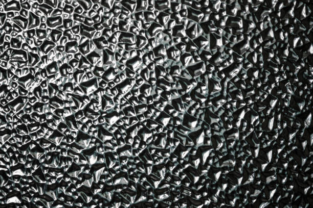 istock Close-up of frosted glass texture, abstract pattern 1134410074
