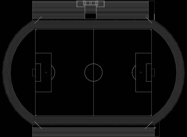 istock football stadium Architect Blueprint 1134413388