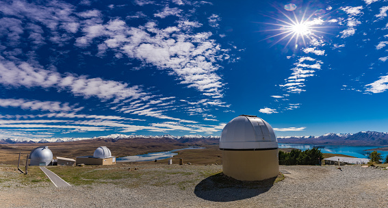 University of Canterbury Mount John Observatory at  Tekapo lake, South Island, New Zealand