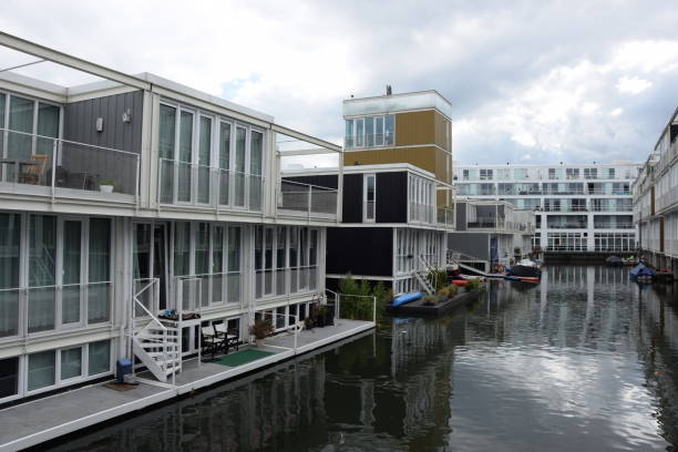 istock Floating houses at Amsterdam 1134414066