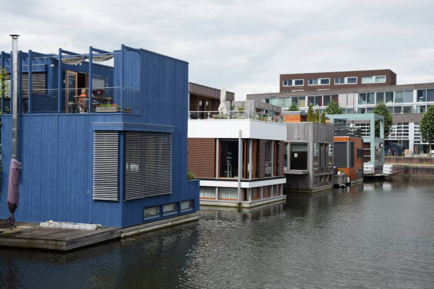 istock Floating houses at Amsterdam 1134414771