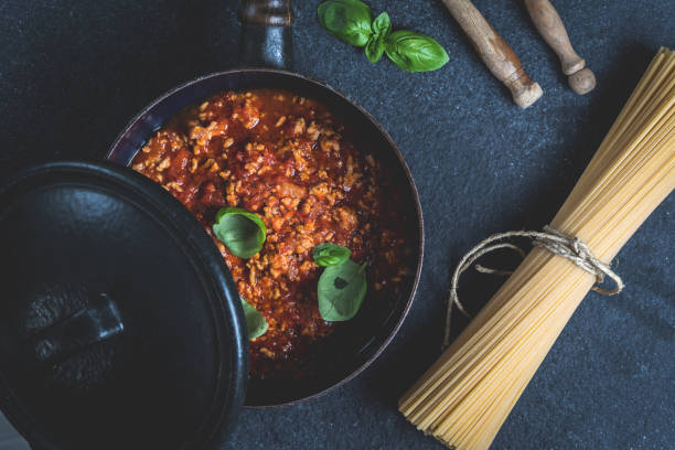 istock Italian pasta spaghetti bolognese 1134416646