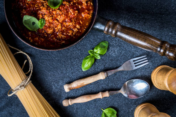 istock Italian pasta spaghetti bolognese 1134416661