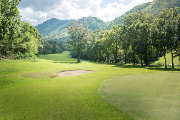 istock A beautiful golf course in the sunny day 1134417458