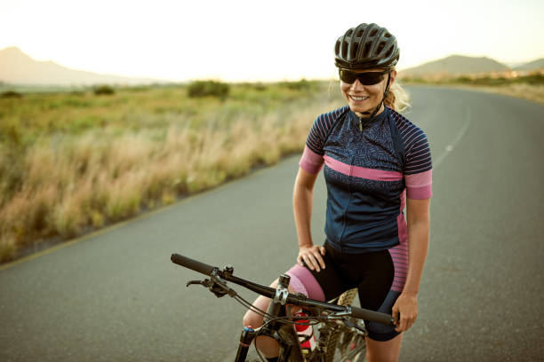 istock Cycling outdoors makes you happy 1134418472