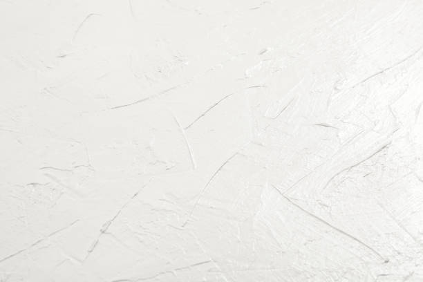 istock Blank white grunge cement wall texture background, banner 1134423407