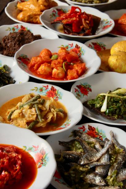 istock Minangkabau Dishes in Its Typical Serving Style of ‘Hidang’ 1134423798