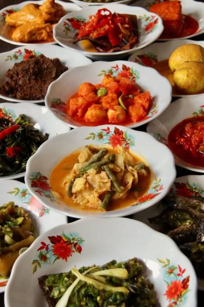 istock Minangkabau Dishes in Its Typical Serving Style of ‘Hidang’ 1134423827