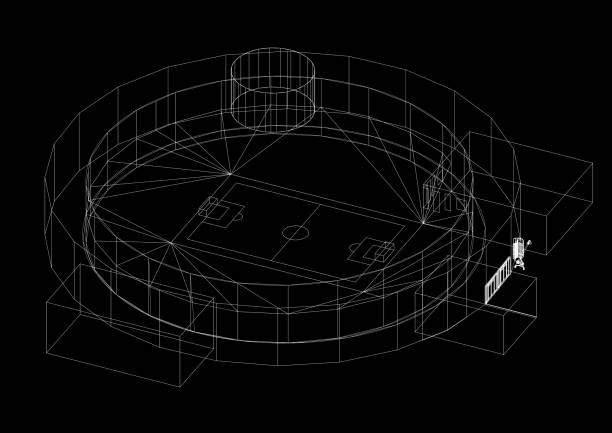istock football stadium Architect Blueprint 1134425045