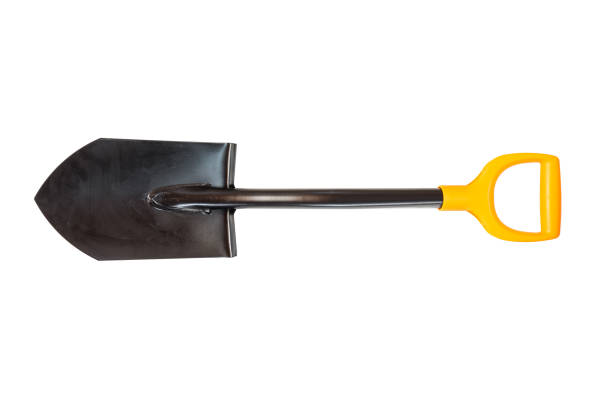Short heavy duty portable shovel suitable for camping, metal detector and emergencies; to keep in the car in case of mud or snow
