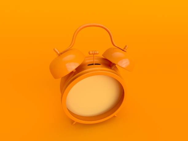 istock 3d Rendering Yellow Alarm Clock On Yellow Background 1134426216