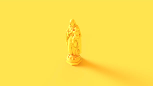istock Yellow Mary an Child Statue 1134428093
