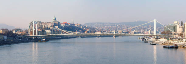 istock Panoramic cityscape of Budapest in winter at day 1134430046