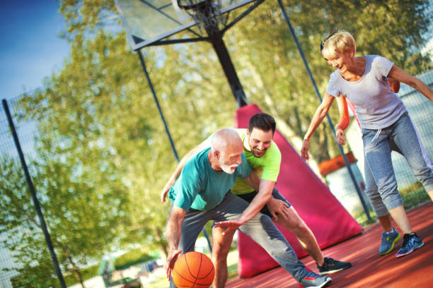 istock Basketball game with family. 1134431900