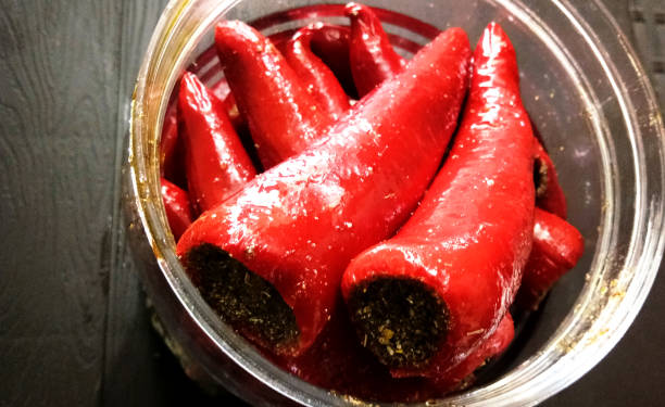 istock Homemade Red Chilli Pickle also known as Mirchi ka Achar 1134432798