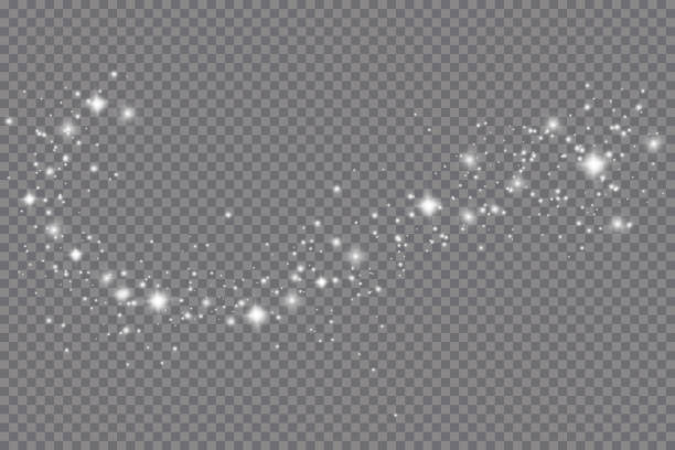 эффект свечения света. векторная иллюстрация. рождественская вспышка. пыль - блестящий stock illustrations