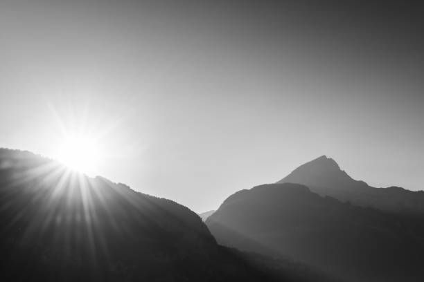 istock Panorama. Sun in the mountains. Natural light. 1134438210