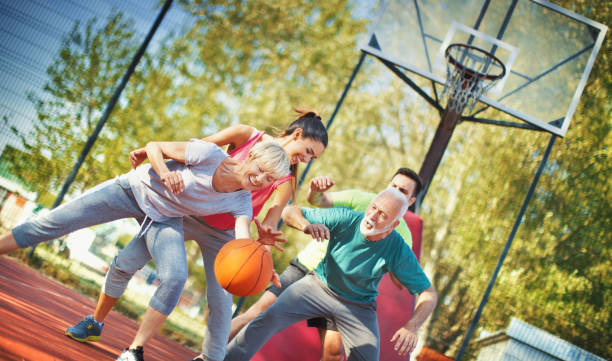 istock Basketball game with family. 1134438667